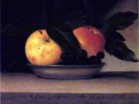 Apples and Fox Grapes by Raphaelle Peale - Hand-Painted Oil Painting on Canvas Online