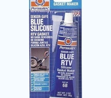 PERMATEX #6 Sensor Safe Blue LO RTV Silicone Gasket Maker - 3 oz. tube, carded 80022 For Sale