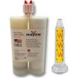 Maven EAF110 GEL Flexible & Thick Gel Epoxy Thixotropic - Medium Set 20 minute - Flexible Temp Resistant 20-Minute Set Plastic & Metal Epoxy Cheap