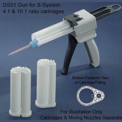 Maven DS51 Dispenser Kit for 50ml S-Type  Round-Back  Cartridges (10:1 Mix Ratio) on Sale