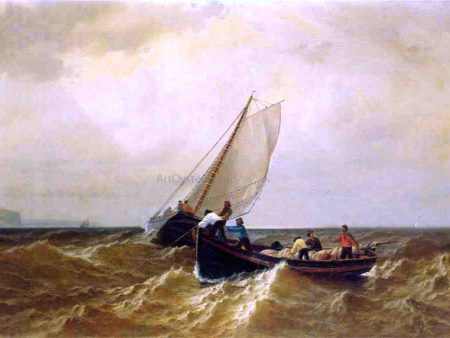 A Fishing Boat in the Bay of Fundy by William Bradford - Hand-Painted Oil Painting on Canvas Online Sale