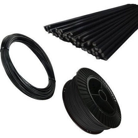 Maven Plastics - PVC & LVP Flooring Repair Rods - Black (flexible semi-rigid) Plastic Welding Rods, Coils & Reels Supply