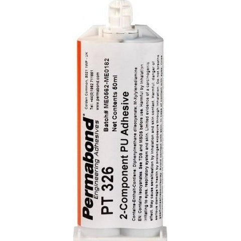 Permabond Urethane PT326 Fast Set 4 - 7 min 50ml and 400ml Cartridge and Starter Kit Online Sale