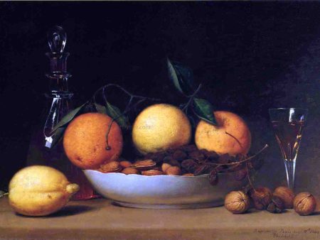 A Dessert by Raphaelle Peale - Hand-Painted Oil Painting on Canvas Discount