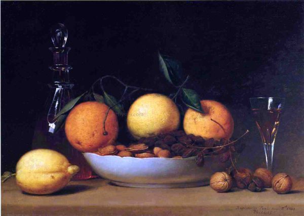 A Dessert by Raphaelle Peale - Hand-Painted Oil Painting on Canvas Discount