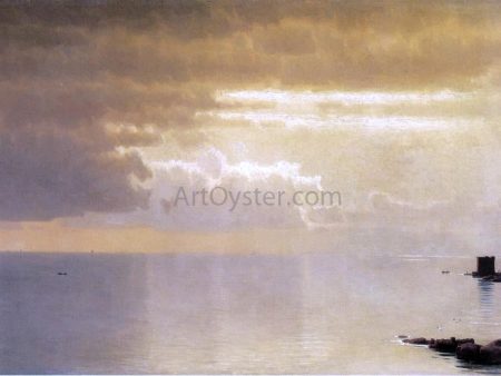 A Calm Sea, Mentone by William Stanley Haseltine - Hand-Painted Oil Painting on Canvas Sale