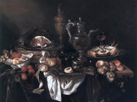 Banquet Still-Life by Abraham Van Beyeren - Hand-Painted Oil Painting on Canvas Online Sale