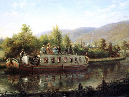 Early Days of Rapid Transit by Edward Lamson Henry - Hand-Painted Oil Painting on Canvas Online