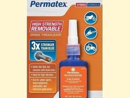 PERMATEX High Strength Removable Threadlocker Orange - 10 ml & 01GALbottle, carded Sale