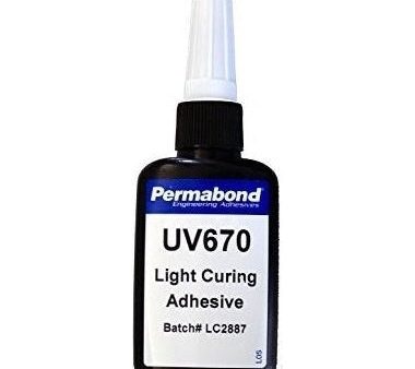 Permabond UV670 UV single part, fast curing, UV curable adhesive Cheap