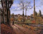 Louveciennes by Camille Pissarro - Hand-Painted Oil Painting on Canvas For Sale