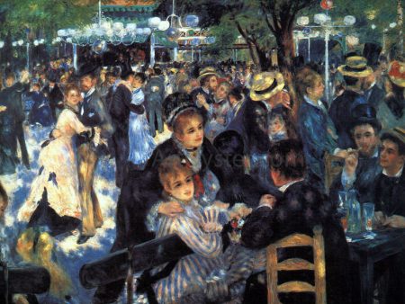 A Ball at the Moulin de la Galette by Pierre Auguste Renoir - Hand-Painted Oil Painting on Canvas Online now