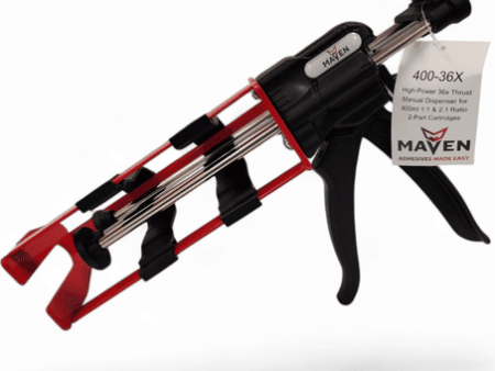 Maven MV_400-36X Manual High-Power 36X Thrust 2-Part Adhesive Dispenser for all 400ml & 415ml (1:1, 2:1, 3:1, and 4:1 Ratio) Cartridges on Sale